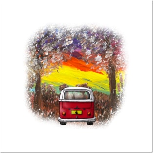 Forest Camper (Red) Posters and Art